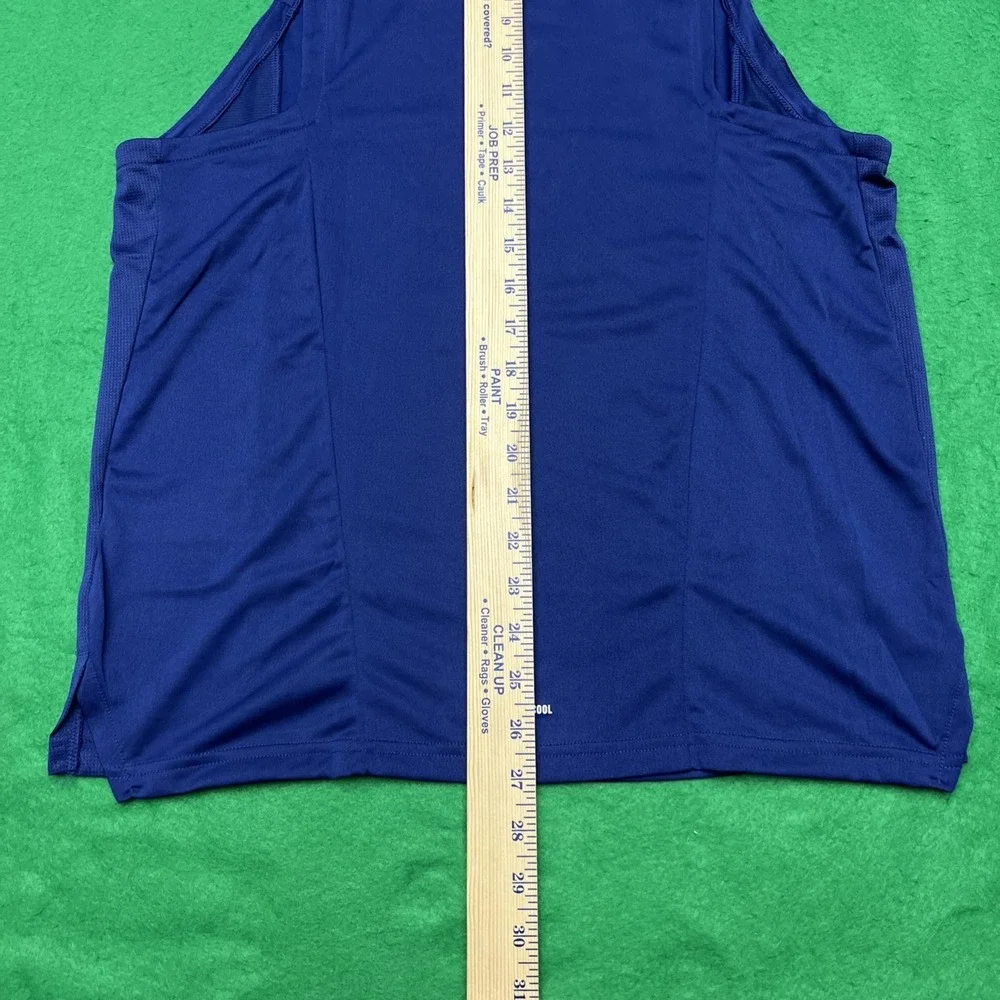 Adidas Men's D4 Heritage Training Tank Top Dark Blue Chalk White Size Medium
